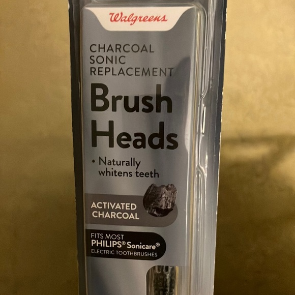 Walgreens Other Activated Charcoal Sonic Replacement Brush Heads